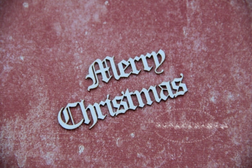 8 pieces - MERRY CHRISTMAS 02 - chipboards Scrapiniec