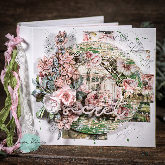 Peony Garden pop up Book - Mintay Papers - online workshop - only acces