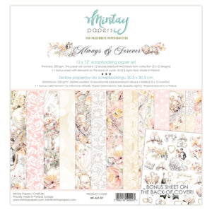 12 X 12 PAPER SET - ALWAYS & FOREVER - MINTAY PAPERS