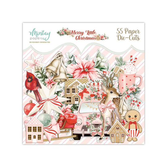 PAPER DIE-CUTS - Merry Little Christmas, 55 PCS MINTAY PAPERS