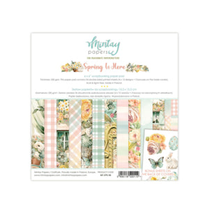 6 X 6 PAPER PAD - SPRING IS HERE - MINTAY PAPERS