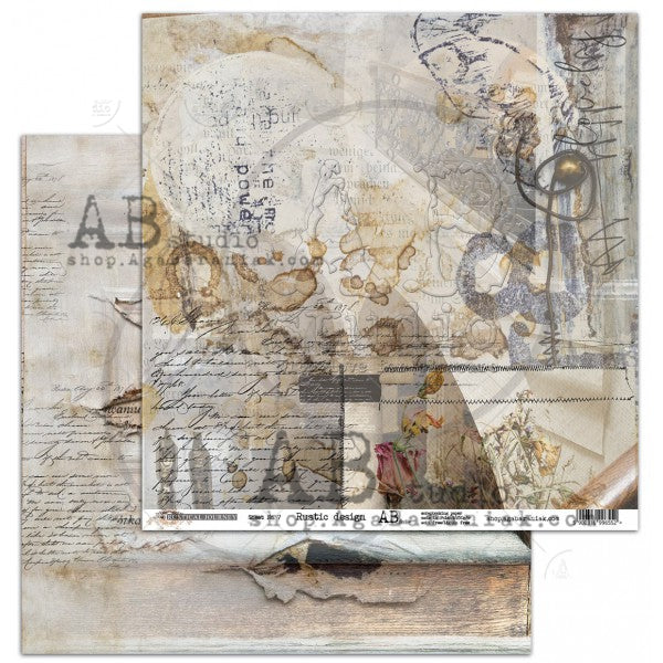 Rustical journey- scrapbooking paper set 8x 12'x12' + bonus - AB STU –  ArtDorota
