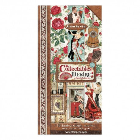 Desire Collectables 6x12 Paper Pad - Stamperia