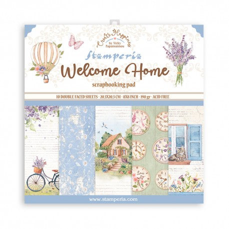 Welcome Home 8x8 Paper Pad - Stamperia