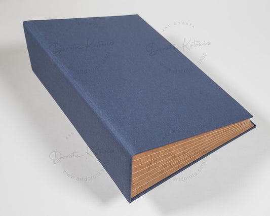 Navy blue album base, orientation: portrait, 6 pages craft