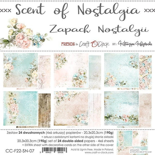 Scent of nostalgia - a set of papers 20,3x20,3cm, Craft O'Clock Scrapbooking Paper Pad Scrapbooking