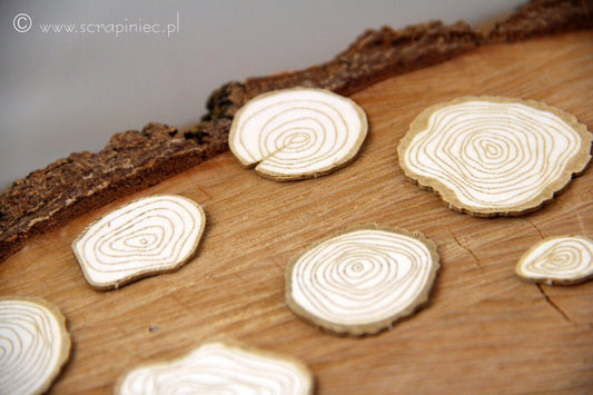 Magic fall - false wooden chips - decorative ornament, chipboard, Scrapiniec
